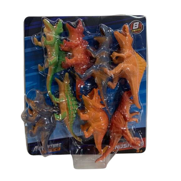 5 for $25| Adventure Force 8-Piece 4” Dinosaur Set - Picture 1 of 4